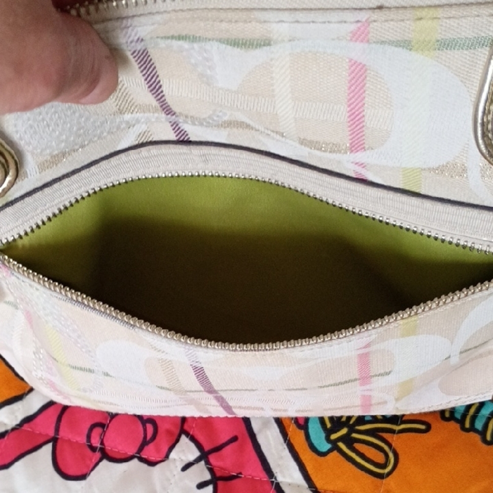 Coach Multicolor Signature Tote Bag - Picture 12 of 13